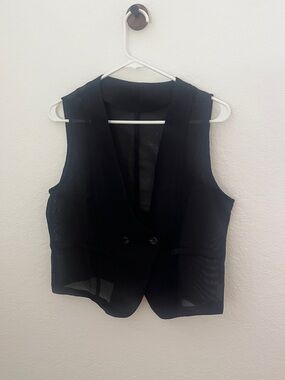 Amazon Black Mesh Women's Sleeveless Vest